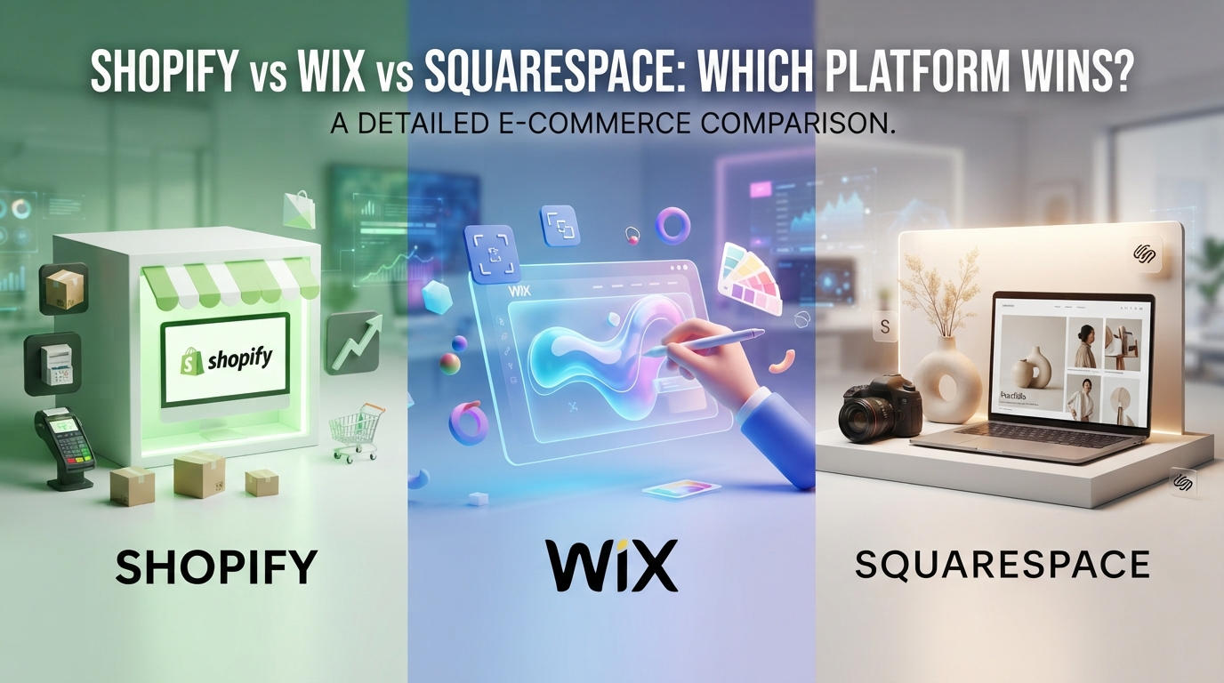 shopify vs. wix vs. squarespace