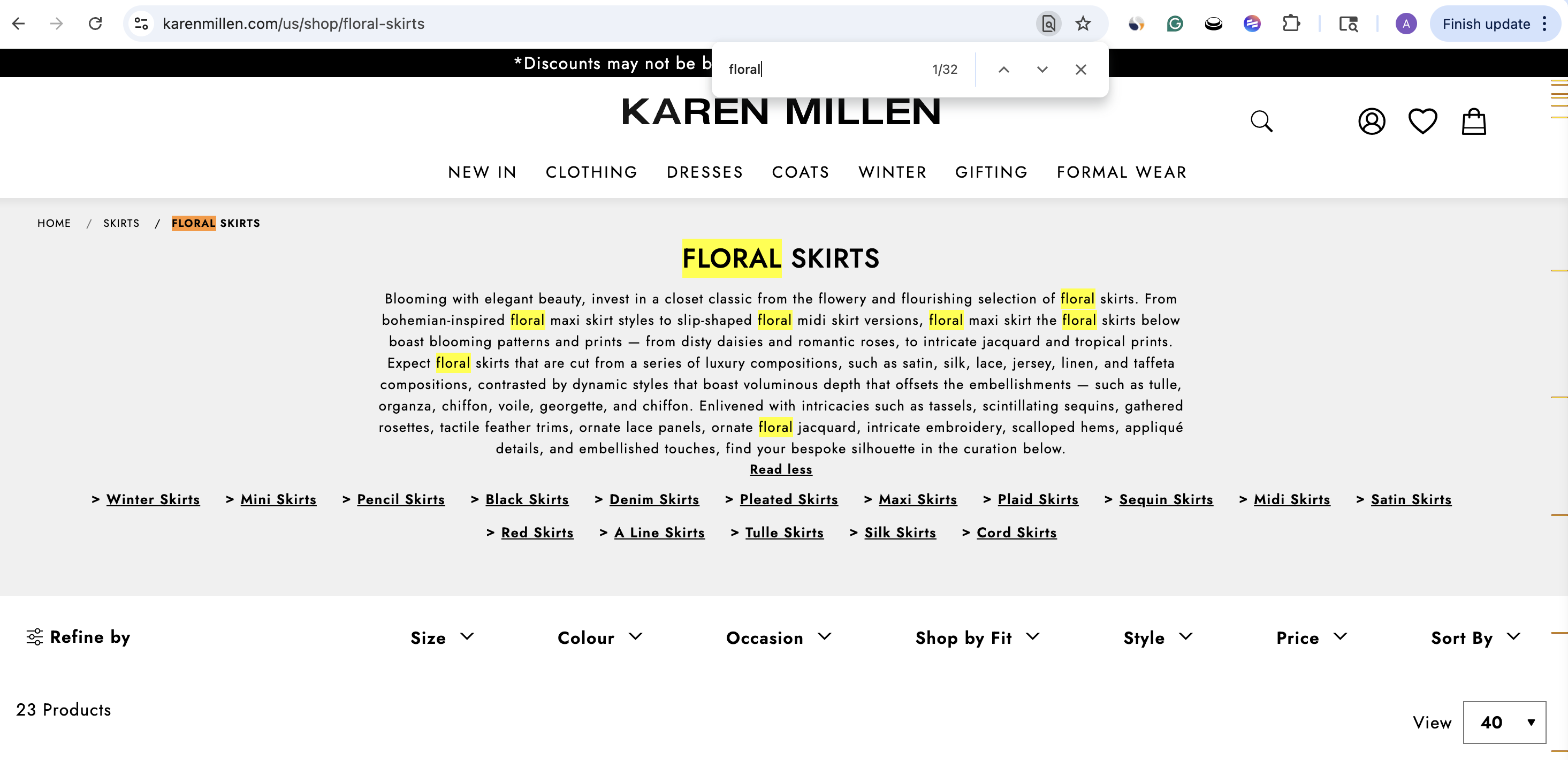 Sample on-page SEO implementation